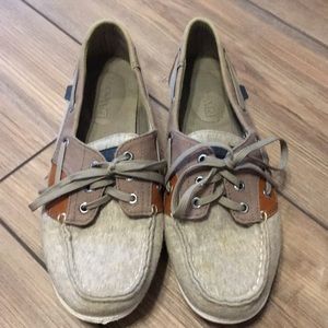 Sperry Shoes Cloth and Leather Upper